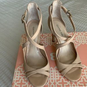 Gianni Bini - Nude Open Toe Heels